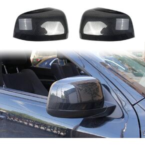 Carbon Fiber Side Door Mirror Cover Trim For 2011-2022 Dodge Durango