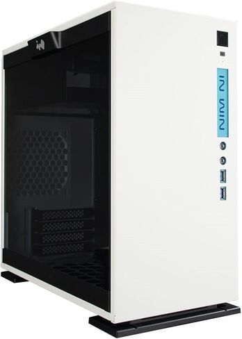 in Win 301 White Tempered Glass Premium Micro-ATX Mini-ITX Tower Gaming Computer Case in Kuwait