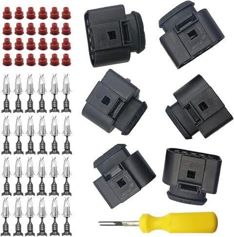 6 قطعة ملف الإشعال موصل طقم تصليح قابس كوابل مجمعة الأسلاك ث/أداة لأودي VW استبدال 4B0 973 724 4B0973724 in Kuwait