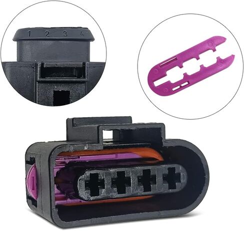 6 قطعة ملف الإشعال موصل طقم تصليح قابس كوابل مجمعة الأسلاك ث/أداة لأودي VW استبدال 4B0 973 724 4B0973724 in Kuwait