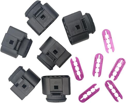 6 قطعة ملف الإشعال موصل طقم تصليح قابس كوابل مجمعة الأسلاك ث/أداة لأودي VW استبدال 4B0 973 724 4B0973724 in Kuwait