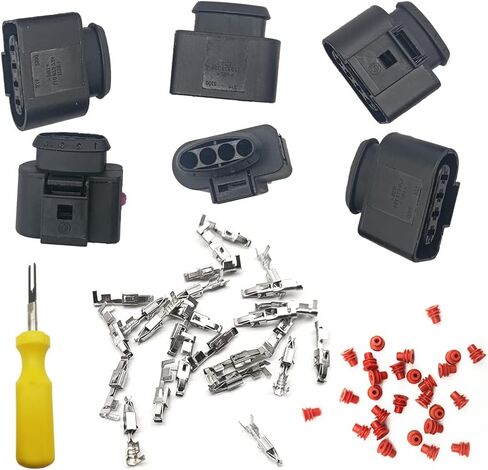 6 قطعة ملف الإشعال موصل طقم تصليح قابس كوابل مجمعة الأسلاك ث/أداة لأودي VW استبدال 4B0 973 724 4B0973724 in Kuwait