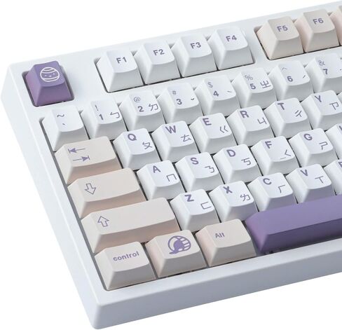 أغطية مفاتيح Tsungup PBT، 142 مفتاحًا، أغطية مفاتيح ذات شكل الكرز، أغطية مفاتيح صبغ التسامي، أغطية مفاتيح مخصصة لتخطيط ANSI، مفاتيح Cherry MX، لوحات المفاتيح الميكانيكية in Saudi Arabia