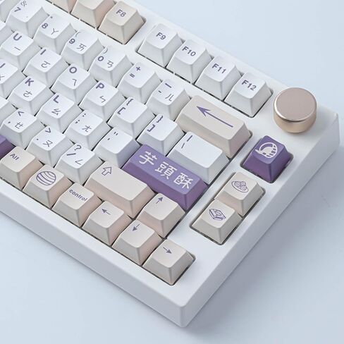 أغطية مفاتيح Tsungup PBT، 142 مفتاحًا، أغطية مفاتيح ذات شكل الكرز، أغطية مفاتيح صبغ التسامي، أغطية مفاتيح مخصصة لتخطيط ANSI، مفاتيح Cherry MX، لوحات المفاتيح الميكانيكية in Saudi Arabia