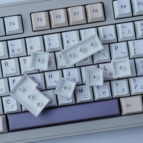 أغطية مفاتيح Tsungup PBT، 142 مفتاحًا، أغطية مفاتيح ذات شكل الكرز، أغطية مفاتيح صبغ التسامي، أغطية مفاتيح مخصصة لتخطيط ANSI، مفاتيح Cherry MX، لوحات المفاتيح الميكانيكية in Saudi Arabia