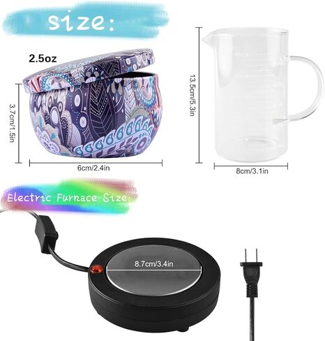 Benooa Candle Making Kit with Electric Hot Plate, DIY Scented Candle Making Supplies Set with Beeswax, Candle Wicks, Fragrance Oil, Candle Dye and Candle Jars in Saudi Arabia