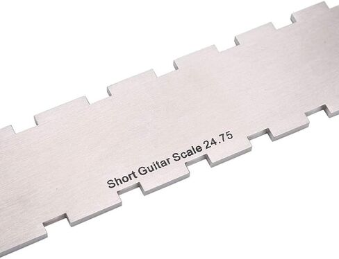 أدوات قياس لوثير، أداة لوثير بحافة مستقيمة على شكل رقبة الجيتار لمعظم الجيتارات الكهربائية (فضية) in Kuwait