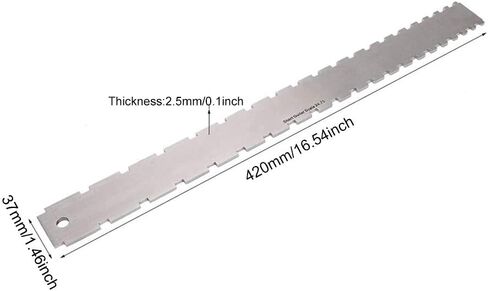 أدوات قياس لوثير، أداة لوثير بحافة مستقيمة على شكل رقبة الجيتار لمعظم الجيتارات الكهربائية (فضية) in Kuwait