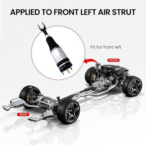 ممتص صدمات الهواء الأمامي الأيمن VIGOR متوافق مع 2011-2015 Jeep Grand Cherokee WK2 / SRT / SRT8 / Laredo/Limited/Overland/Summit Car Air Strut، رقم استبدال OEM 68059904AD in Kuwait