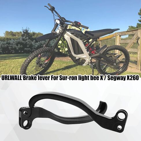 Brake Clutch Lever Hand Levers, 2PCS Left & Right Aluminum Pivot Brake Clutch Levers, Compatible for Sur Ron Light Bee Segway X260 X160 Dirt Bike Enduro - Black in Saudi Arabia