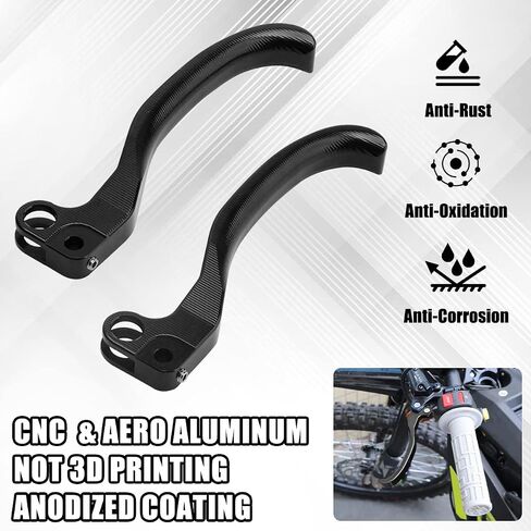 Brake Clutch Lever Hand Levers, 2PCS Left & Right Aluminum Pivot Brake Clutch Levers, Compatible for Sur Ron Light Bee Segway X260 X160 Dirt Bike Enduro - Black in Saudi Arabia