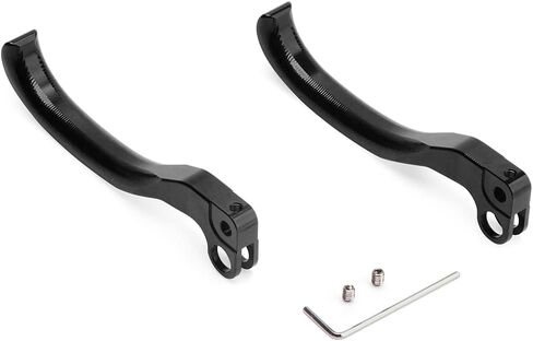 Brake Clutch Lever Hand Levers, 2PCS Left & Right Aluminum Pivot Brake Clutch Levers, Compatible for Sur Ron Light Bee Segway X260 X160 Dirt Bike Enduro - Black in Saudi Arabia