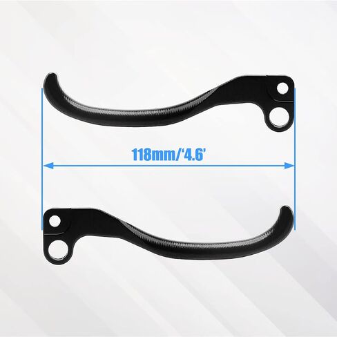 Brake Clutch Lever Hand Levers, 2PCS Left & Right Aluminum Pivot Brake Clutch Levers, Compatible for Sur Ron Light Bee Segway X260 X160 Dirt Bike Enduro - Black in Saudi Arabia