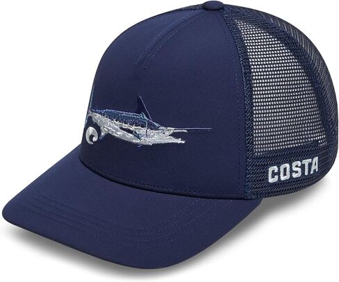 Costa Del Mar Stitched Trucker Marlin Hat Ice Blue in Saudi Arabia