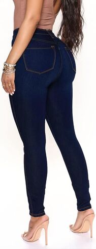 HTD Women's Stretchy Skinny Jeans High Waisted Butt Lifting Denim Pants in Kuwait