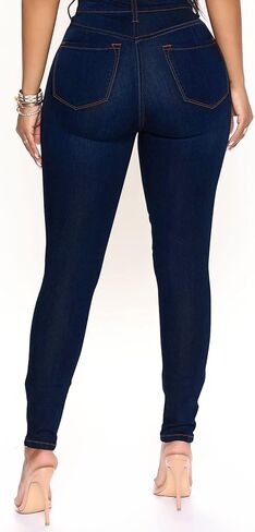 HTD Women's Stretchy Skinny Jeans High Waisted Butt Lifting Denim Pants in Kuwait