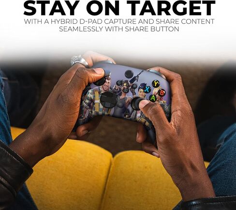 وحدة تحكم DreamController Fortnight Blue المخصصة X-box لاسلكية متوافقة مع X-box One/X-box Series X/S مخصصة بفخر في الولايات المتحدة الأمريكية مع طباعة HYDRO-DIP الدائمة (ليست مجرد جلد) in Kuwait