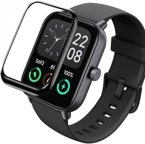 [3-Pack] Full Coverage 3D Screen Protector Compatible For MILOUZ IDW19, IDW13 1.8" of Woneligo, Faweio, Amzhero, TOOBUR, VRPEFIT, Konitee, Gydom, Fitpolo TMHAI IDW15 1.8" Smart Watch in Saudi Arabia