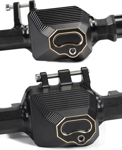 TRX4 Brass Axle Housing 1168g Brass Front Rear Black Axle Housing with TRX4 Brass Weights for 1/10 RC Crawler Bronco Defender TRX4 Upgrades Accessories 8241 8242 in Saudi Arabia
