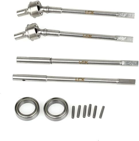 Racing 1/10th RC Crawler Car Stainless Steel Front Portal Axle Internal CVD Drive Shaft Rear Portal Axle Drive Shaft for Axial SCX10 II AR44 Axle Portal Axles, Upgrades Parts Accessories in Saudi Arabia