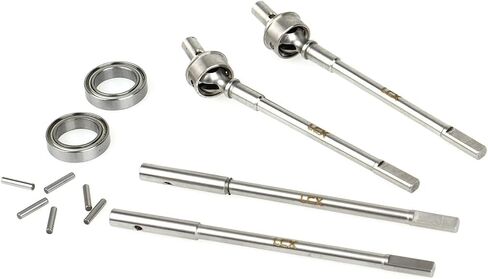 Racing 1/10th RC Crawler Car Stainless Steel Front Portal Axle Internal CVD Drive Shaft Rear Portal Axle Drive Shaft for Axial SCX10 II AR44 Axle Portal Axles, Upgrades Parts Accessories in Saudi Arabia