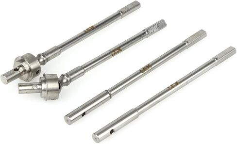 Racing 1/10th RC Crawler Car Stainless Steel Front Portal Axle Internal CVD Drive Shaft Rear Portal Axle Drive Shaft for Axial SCX10 II AR44 Axle Portal Axles, Upgrades Parts Accessories in Saudi Arabia