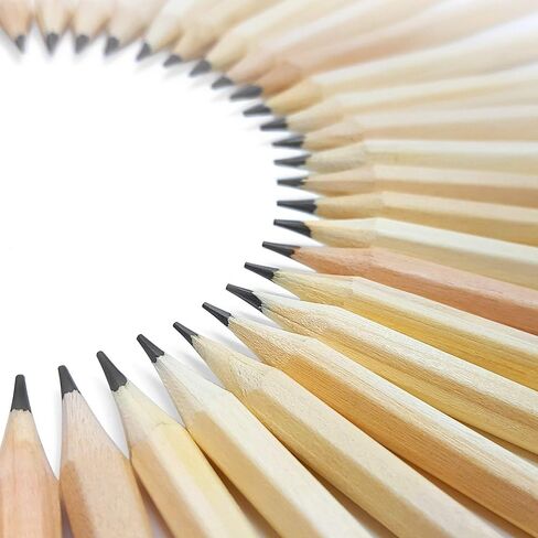 Natural Wood Unvarnished Craft Pencils - HB - Pack of 36 in Kuwait