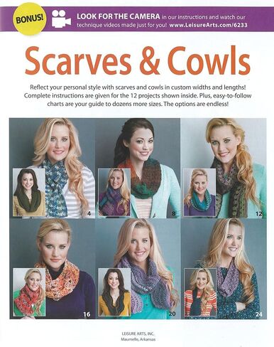 Leisure Arts LEA Crochet Scarves & Cowls Bk in Saudi Arabia