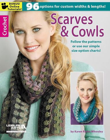 Leisure Arts LEA Crochet Scarves & Cowls Bk in Saudi Arabia