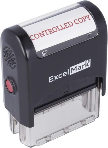 Controlled Copy Self Inking Rubber Stamp - Red Ink (ExcelMark A1539) in Saudi Arabia