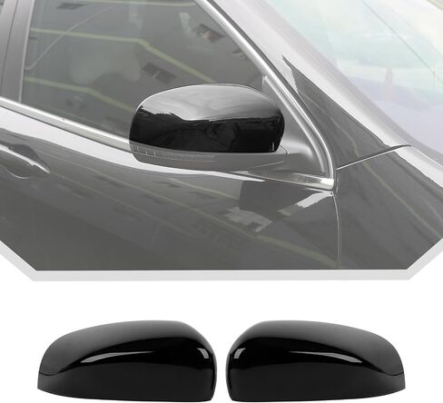 JeCar Side Mirror Covers Trim Accessories for Jeep Cherokee 2014-2019 & for Jeep Compass 2017-2019 (Black) in Saudi Arabia