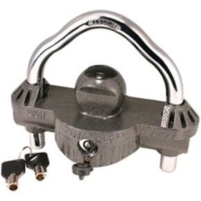 Trimax Premium Universal Die Cast Unattended Trailer Lock, Huge 9/16" Dia. Shackle UMAX50, Clam Packaging