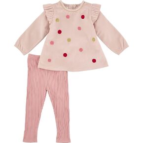 Mud Pie baby-girls Baby Girl Pink Tunic and LeggingMud Pie Baby Girl Pink Tunic And Legging