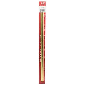 K&S Metal Round Tube 1/2 inch D X 12 inch L Brass Carded