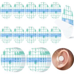 Whaline 150Pcs Ear Covers for Shower Ear Protection Soft Disposable Ear Covers Waterproof Self- Adhesive Ear PU Stickers for Bath Swimming Bathing Surfing Snorkeling Water Sports(Large)