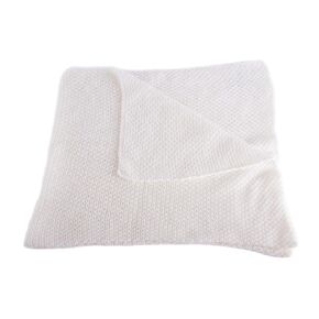 Unisex Super Soft 100% Cashmere Baby Blanket - 'White' - Hand Made in Scotland by Love Cashmere