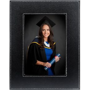 Class of 2024 Graduation Picture Frame 5 * 7 PU Leather Graduation Photo Frame with Real Glass, Display Photos for Tabletop Graduation Gifts for Her Best Friend