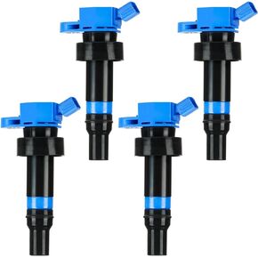 Ignition Coil Black Pack for 2012-2020 Hyundai Accent 2012-2017 Veloster, 2012-2019 Kia Rio, 2012-2019 Soul, 1.6L, 273012B100 C1803 1788509 GN10634 27301-2B100 COP554, 4PCS