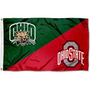Ohio vs Ohio State House Divided 3x5 Flag Rivalry Banner