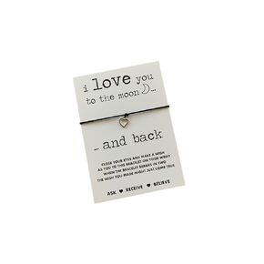 I Love you to the moon and back bracelet | Gift to say I love you | Moon and stars gift