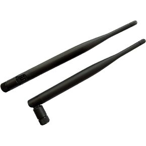 2 PCS Black 2.4GHz 5dBi Omni WiFi Booster SMA Male Antenna for Wireless Router 8inch 20cm