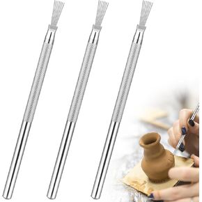 أدوات الطين، 3 قطع من أدوات نسيج سلك الريش وأدوات تفصيل نحت الطين in Kuwait