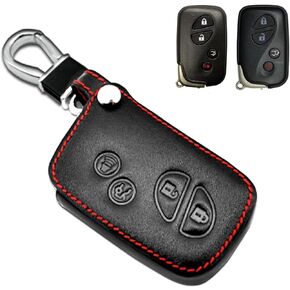 MECHCOS Compatible with Lexus GX460 GS350 GS450h RX350 RX450h ES350 IS250 IS350 CT200h LS460 LS600h LX570 Leather Key Fob Cover Case Keyless Entry Remote Control Protector