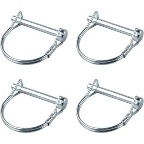 Safety Coupler Pin 1/4" x 2"(6.3mm x 50.8mm), Round Arch Wire Shaft Locking Pin, 4 PCS