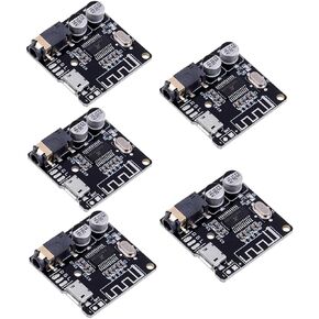 HiLetgo 5pcs Bluetooth 5.0 Mp3 Lossless Decoder Board VHM-314 Audio Bluetooth Receiver Board Wireless Stereo Music Decoding Module Micro USB