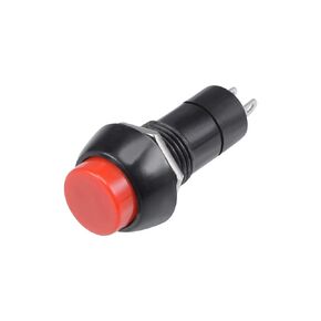 uxcell 20Pcs,12mm Red Momentary Push Button Switch Round Flat Button SPST 1NO