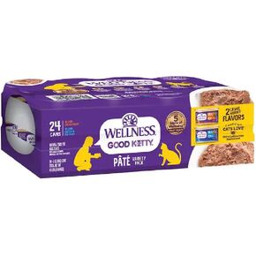 حزمة متنوعة من طعام القطط الرطب جود كيتي من ويلنيس، 3 أونصة (عبوة من 24 قطعة) in Kuwait