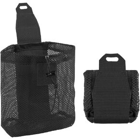 Molle Dump Pouch, Collapsible Mesh Drawstring Pouch Multifunctional Molle Tool Pouch Recycling Pouch Dump Bag for Molle Belt Vest Backpack Outdoor Activities