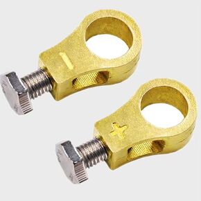 Pure Copper Battery Connection Clip, Car Battery Terminal Connectors Kit, Battery Terminal Connector Clips, Negative and Positive Car Battery Cable Terminal, for Car, Van, Truck，Boat (1Pair)