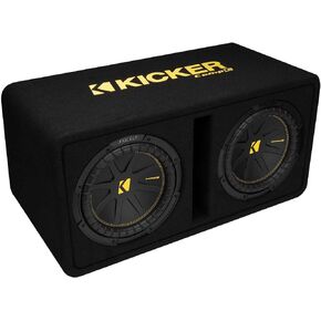 KICKER 50DCWC102 Dual CompC 10-inch Subwoofers in Vented Enclosure, 2-Ohm